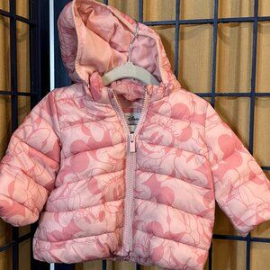 Baby Gap x Disney Minnie Mouse Puffer Jacket Pink 6–12 Months